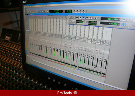 Pro Tools HD 32 tracks in and 32 tracks out Track View